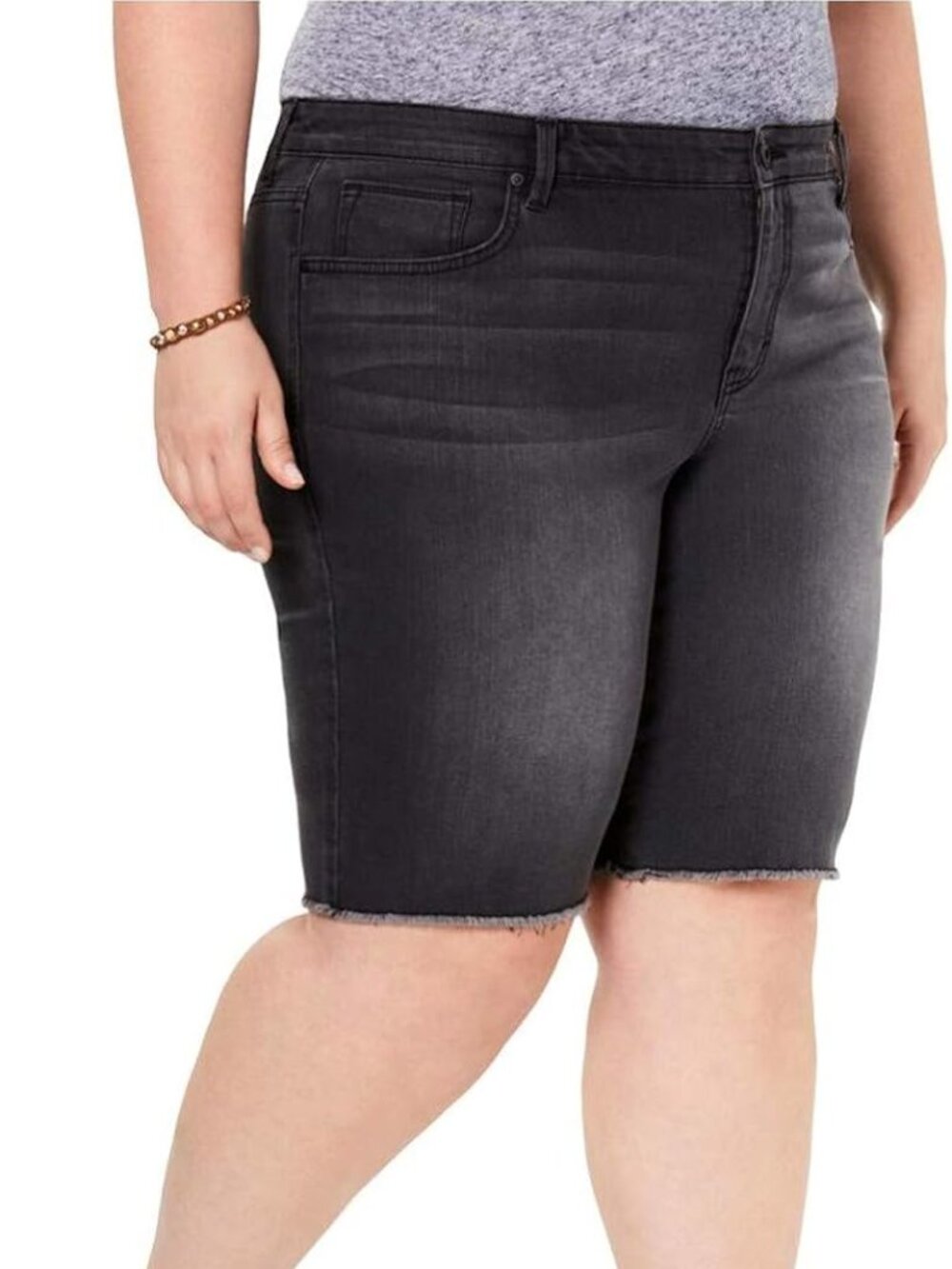 Style & Co Womens Plus Size Cut Off Bermuda Shorts